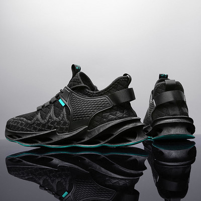 Tenisi casual barbatesti din material textil cu sireturi