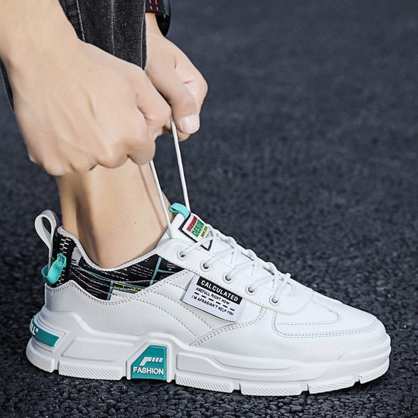 Model nou de adidasi barbati din imitatie de piele cu sireturi - mai multe modele