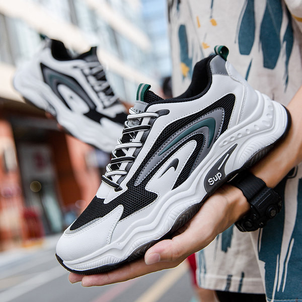 Adidași sport-casual pentru bărbați cu o parte din plasă, ușoare și confortabile