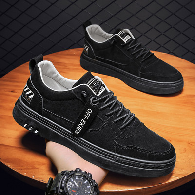 Ανδρικά αθλητικά παπούτσια casual από οικολογικό δέρμα για το φθινόπωρο και την άνοιξη