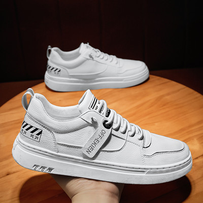 Ανδρικά αθλητικά παπούτσια casual από οικολογικό δέρμα για το φθινόπωρο και την άνοιξη