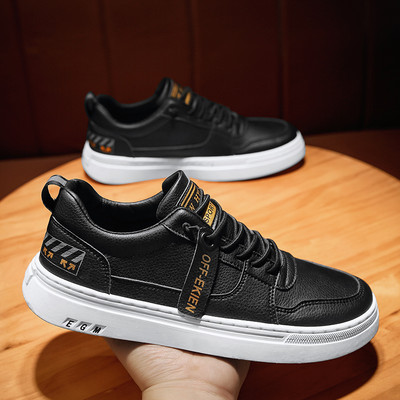 Ανδρικά αθλητικά παπούτσια casual από οικολογικό δέρμα για το φθινόπωρο και την άνοιξη