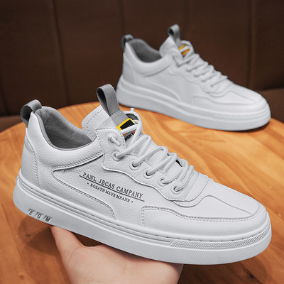 Ανδρικά αθλητικά παπούτσια casual από οικολογικό δέρμα για το φθινόπωρο και την άνοιξη