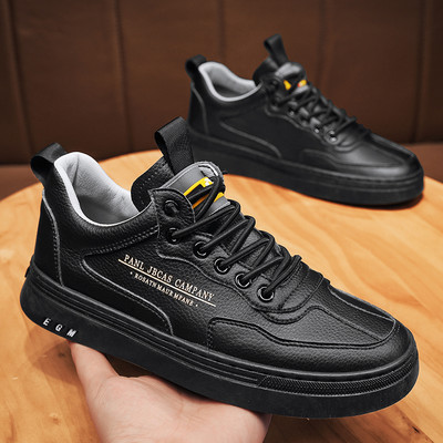 Ανδρικά αθλητικά παπούτσια casual από οικολογικό δέρμα για το φθινόπωρο και την άνοιξη