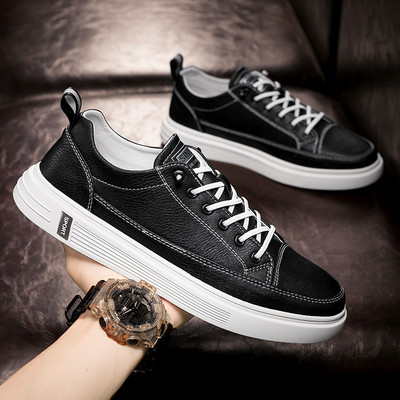 Ανδρικά αθλητικά παπούτσια casual από οικολογικό δέρμα για το φθινόπωρο και την άνοιξη