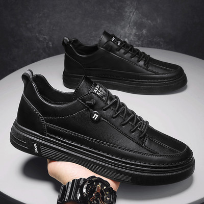 Ανδρικά αθλητικά παπούτσια casual από οικολογικό δέρμα για το φθινόπωρο και την άνοιξη