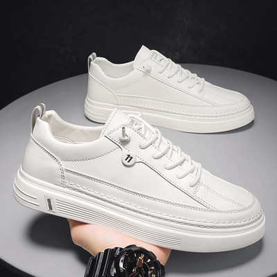 Ανδρικά αθλητικά παπούτσια casual από οικολογικό δέρμα για το φθινόπωρο και την άνοιξη