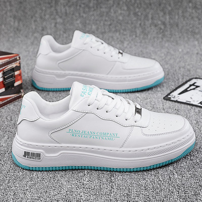 Casual ανδρικά αθλητικά παπούτσια με επίπεδη σόλα - faux δέρμα