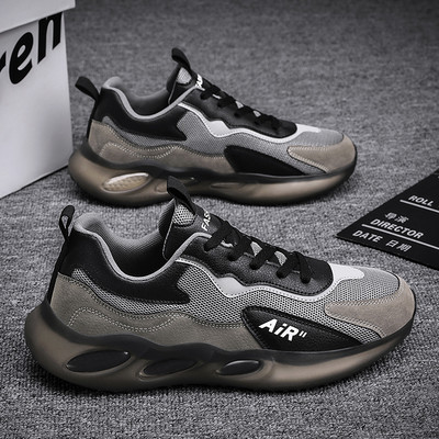 Ανδρικά αθλητικά πάνινα παπούτσια με τραχιά σόλα με κορδόνια - διάφορα χρώματα