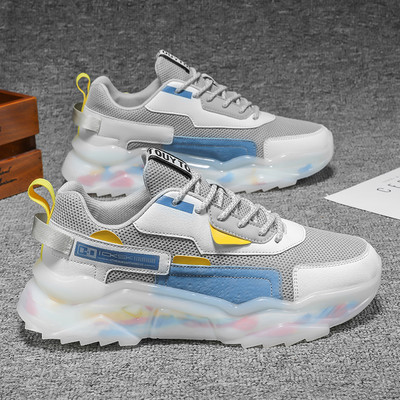 Ανδρικά αθλητικά πάνινα παπούτσια με τραχιά σόλα με κορδόνια - διάφορα χρώματα