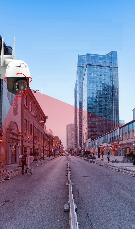 Wi fi камера за наблюдение с 360 градусов обхват на заснемане