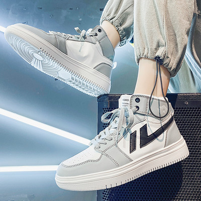 Ανδρικά αθλητικά παπούτσια με επίπεδη σόλα ψηλό μοντέλο