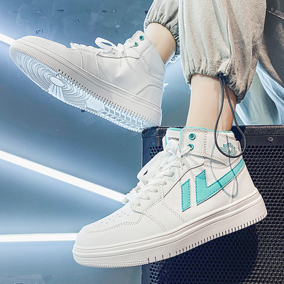 Ανδρικά αθλητικά παπούτσια με επίπεδη σόλα ψηλό μοντέλο