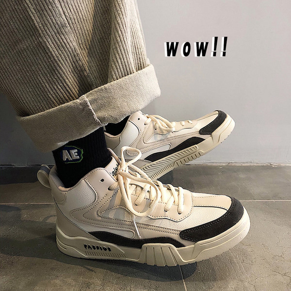 Casual ανδρικά αθλητικά παπούτσια με επίπεδη σόλα - δύο μοντέλα