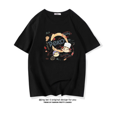 Βαμβακερό καλοκαιρινό μπλουζάκι με έγχρωμη εκτύπωση