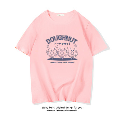 Βαμβακερό καλοκαιρινό μπλουζάκι με έγχρωμη εκτύπωση