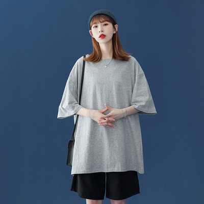 Γυναικείο φαρδύ μπλουζάκι με μανίκια 3/4