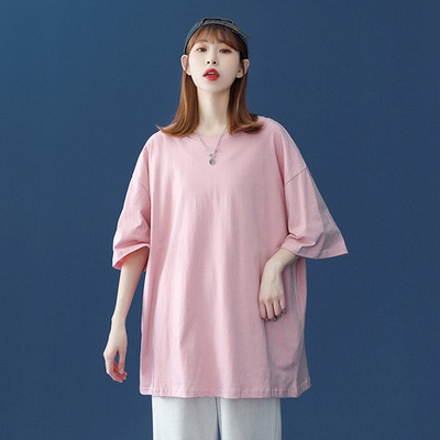 Γυναικείο φαρδύ μπλουζάκι με μανίκια 3/4