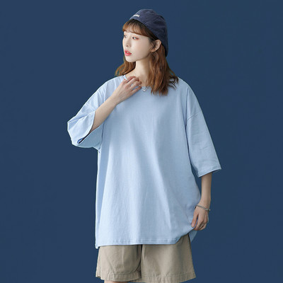 Γυναικείο φαρδύ μπλουζάκι με μανίκια 3/4