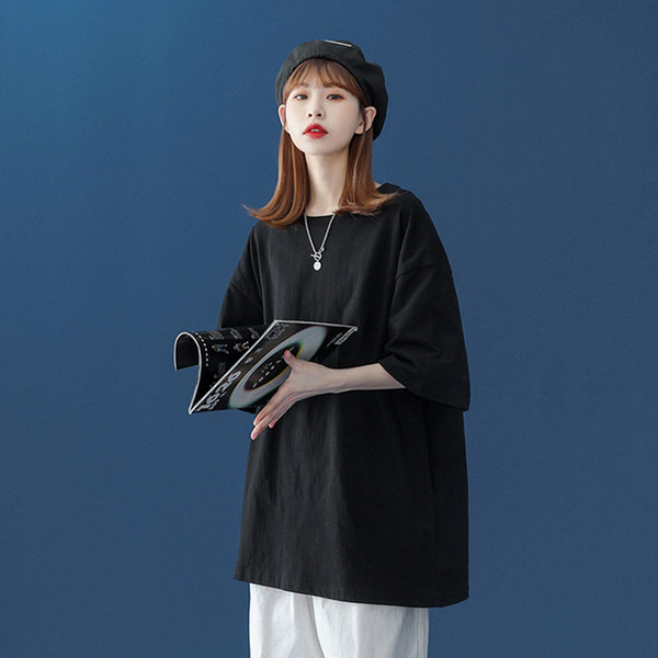 Γυναικείο φαρδύ μπλουζάκι με μανίκια 3/4