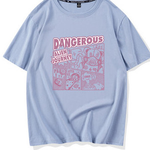 Γυναικείο μπλουζάκι με κοντά μανίκια και διαφορετικό print