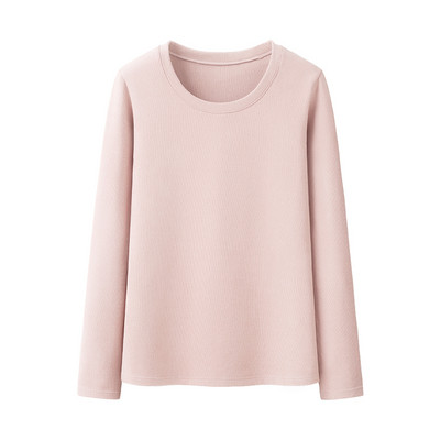 Μοντέρνο γυναικείο πόλο με μισό ψηλό γιακά και μακριά μανίκια