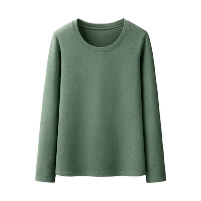 Μοντέρνο γυναικείο πόλο με μισό ψηλό γιακά και μακριά μανίκια