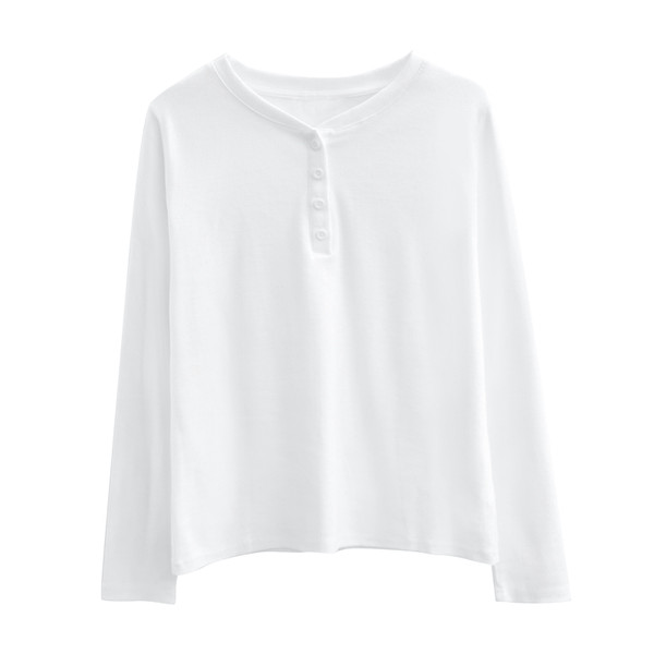 Casual μπλούζα με κουμπιά και μακριά μανίκια
