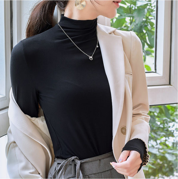 Polo de damă de primăvară-toamnă cu mâneci lungi