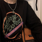 Bluza larga dama cu aplicatie colorata