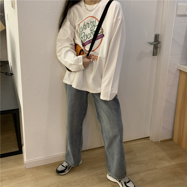 Bluza larga dama cu aplicatie colorata