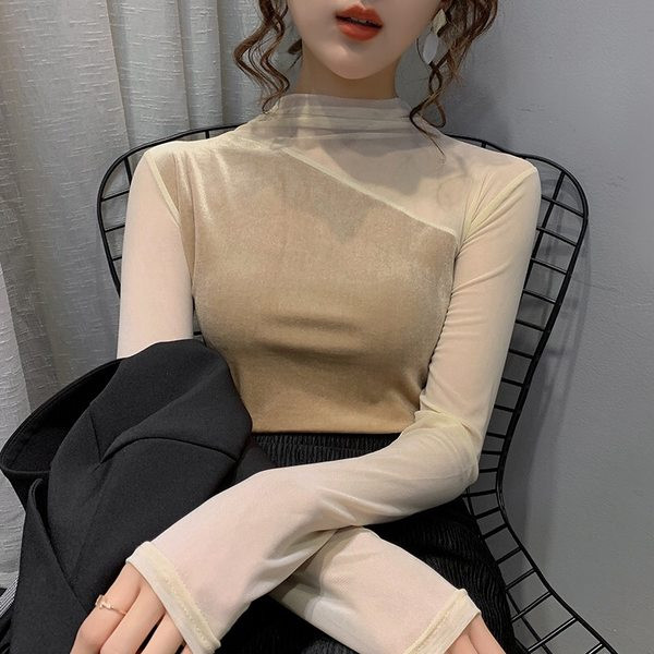 Bluză de damă modernă cu guler scăzut