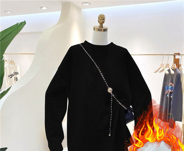 Bluză lată din bumbac cu imprimeu color și decolteu oval