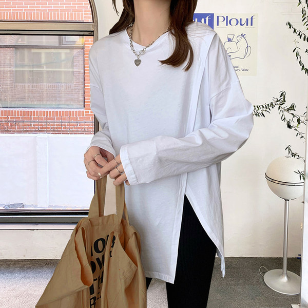 Bluză largă de damă cu decolteu oval