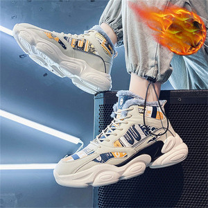 Casual ανδρικά αθλητικά παπούτσια με επίπεδη σόλα - οικολογικό δέρμα