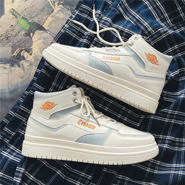 Casual ανδρικά αθλητικά παπούτσια με επίπεδη σόλα - οικολογικό δέρμα