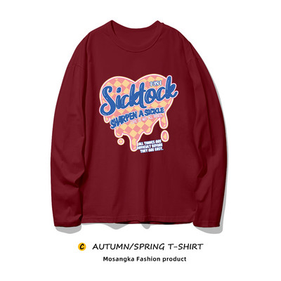 Casual γυναικεία μπλούζα με έγχρωμη εκτύπωση - μεγάλο μέγεθος