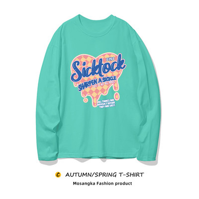 Casual γυναικεία μπλούζα με έγχρωμη εκτύπωση - μεγάλο μέγεθος