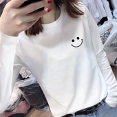 Casual γυναικεία βαμβακερή μπλούζα με απλικέ