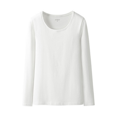 Casual απλό μοντέλο μπλούζα με spitz ή οβάλ λαιμόκοψη