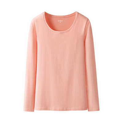 Casual απλό μοντέλο μπλούζα με spitz ή οβάλ λαιμόκοψη