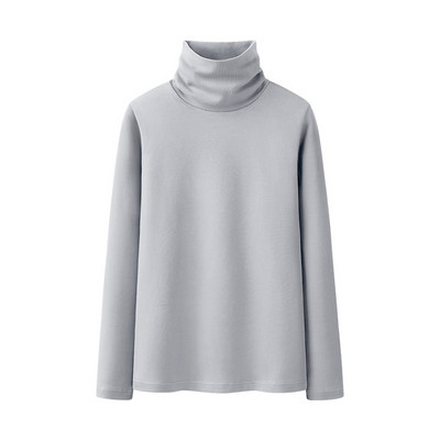 Casual απλό μοντέλο μπλούζα με spitz ή οβάλ λαιμόκοψη