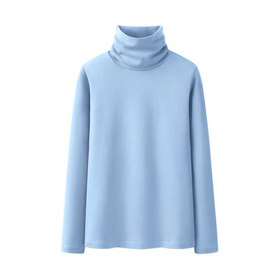 Casual απλό μοντέλο μπλούζα με spitz ή οβάλ λαιμόκοψη