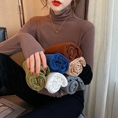 Γυναικεία casual μπλούζα με γιακά και μακριά μανίκια - πολλά χρώματα