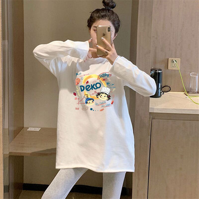 Ženska duga bluza s ovalnim izrezom