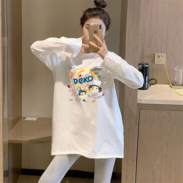 Ženska duga bluza s ovalnim izrezom