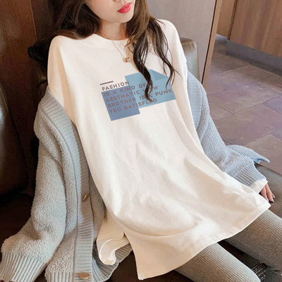 Γυναικεία μακριά μπλούζα με διάφορες εφαρμογές