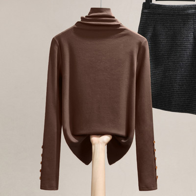 Μοντέρνα γυναικεία μπλούζα με γιακά και κουμπιά πόλο