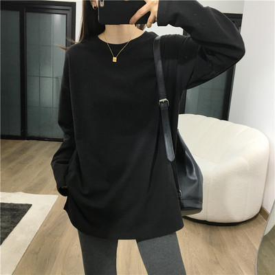 Φαρδιά βαμβακερή μπλούζα με έγχρωμη εκτύπωση