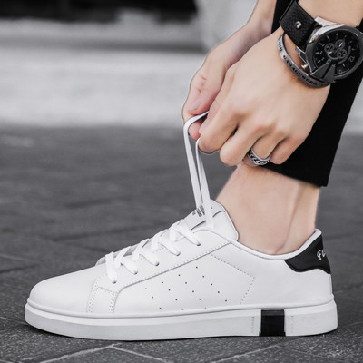 Casual ανδρικά έκο δερμάτινα  παπούτσια με επίπεδη σόλα